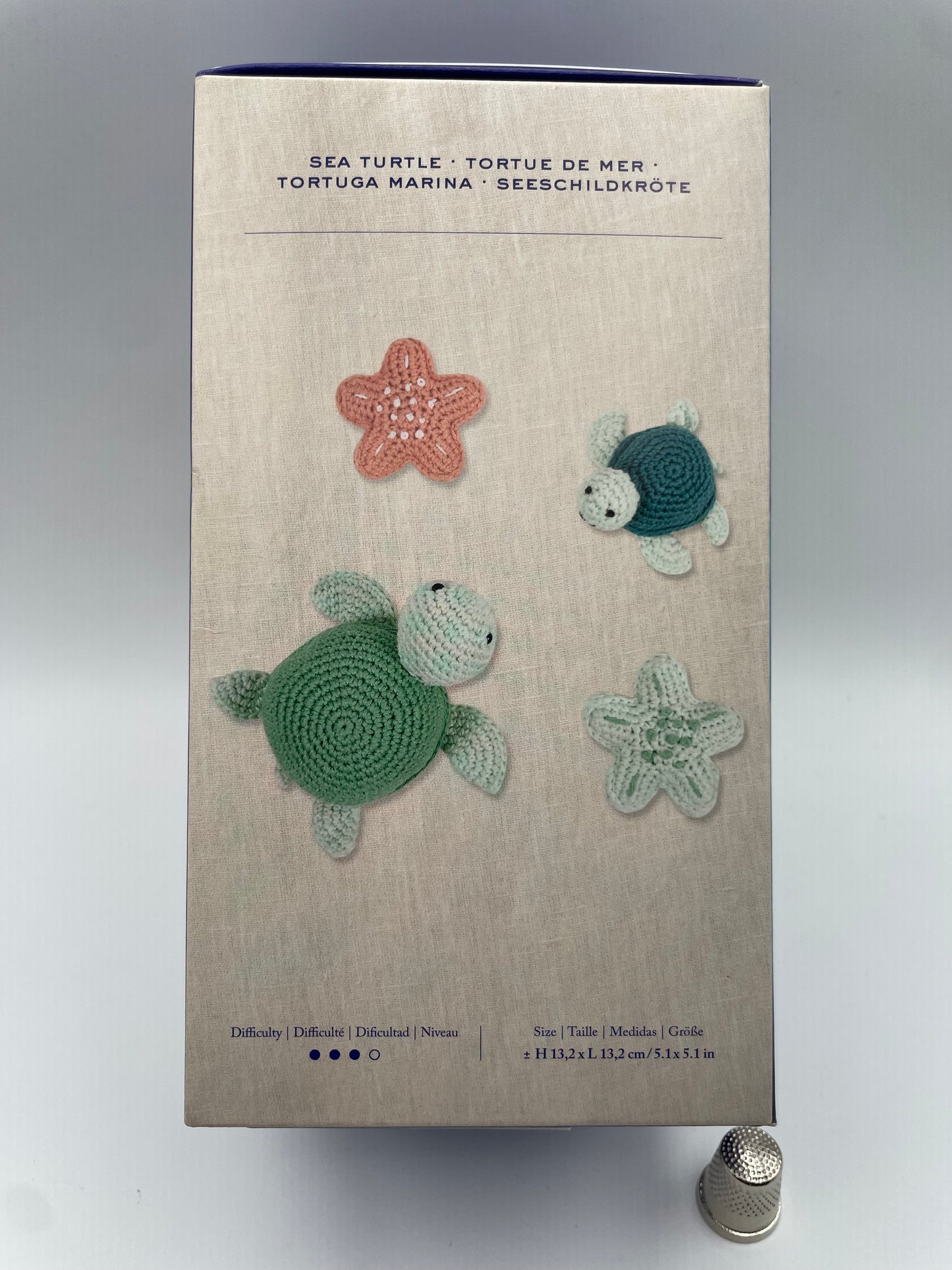 Kit amigurumi tortuga marina de DMC
