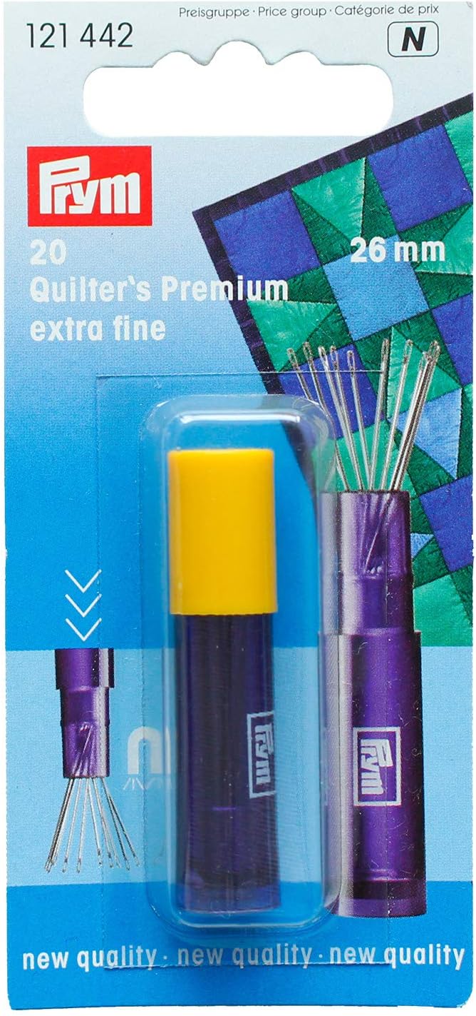 Aguja corta para patchwork y quilting con imán para recoger las agujas PRYM