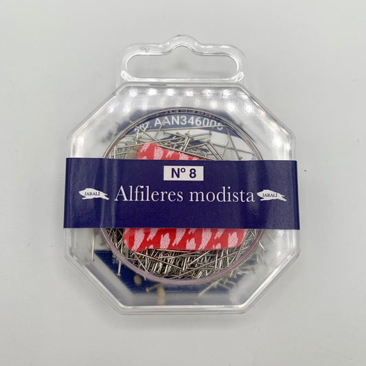 Alfileres de acero para modista 34x0.60mm Nº 8 Jabalí FOLCH