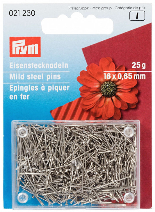 Alfileres de hierro 0,65x16mm, 25gr. PRYM
