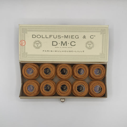 Caja de ovillos perlé Nº 5 (436) - 100% Algodón DMC