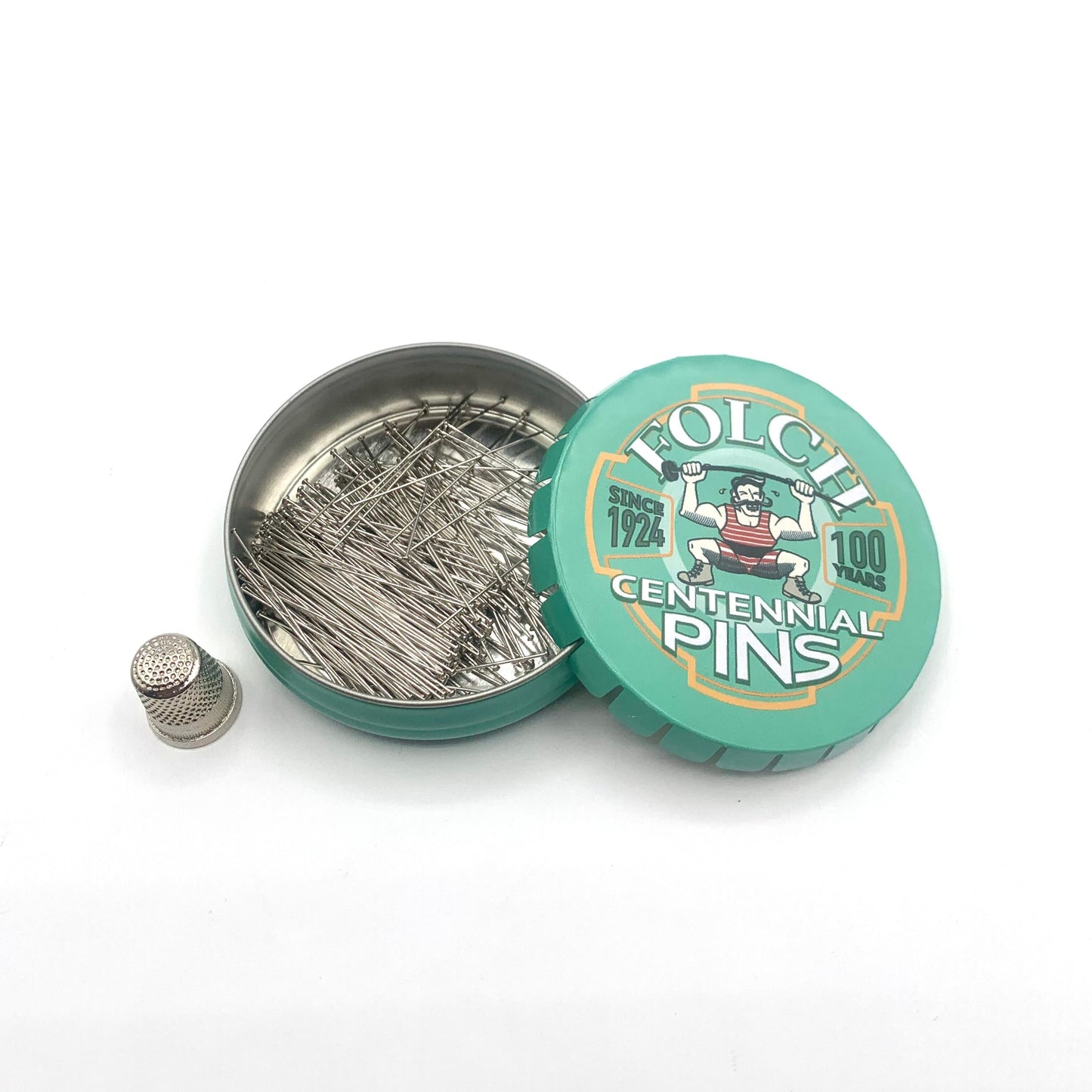 Caja metálica de alfileres FOLCH "Centennial Pins" - 43x0,60mm