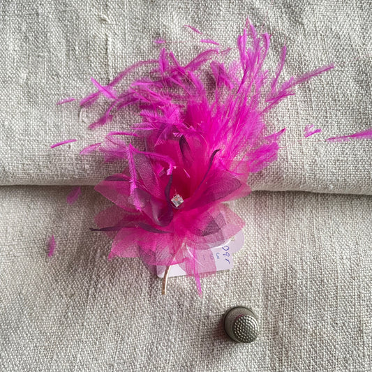 Flor de tela color rosa fucsia