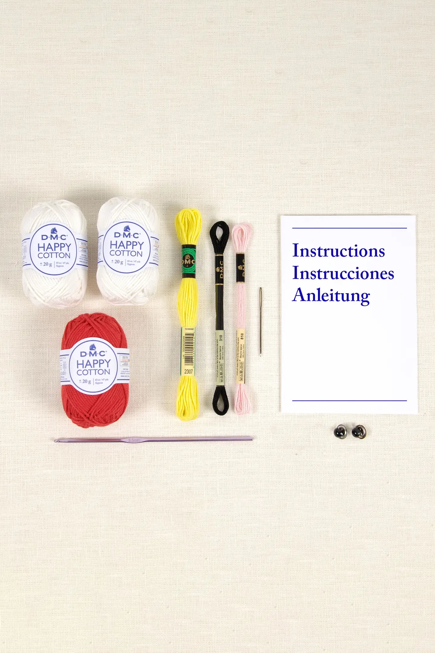 Kit amigurumi "Pop-the-corn / Cubo de palomitas" By María Alejandra Montero