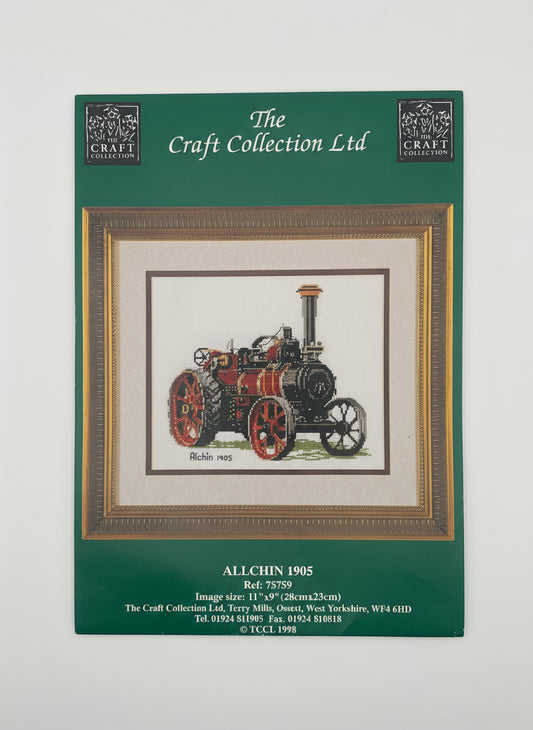 Kit de Punto de cruz The craft collection - 28x23cm - "Allchin 1905" - hilos incluidos