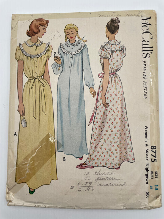 Patrón vintage original americano de bata