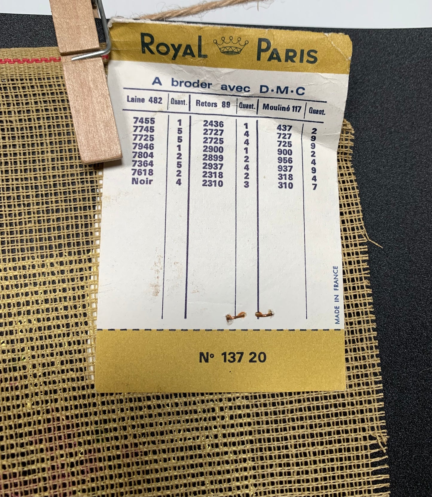 Petit point: "La Japonaise" Royal Paris - CON HILOS