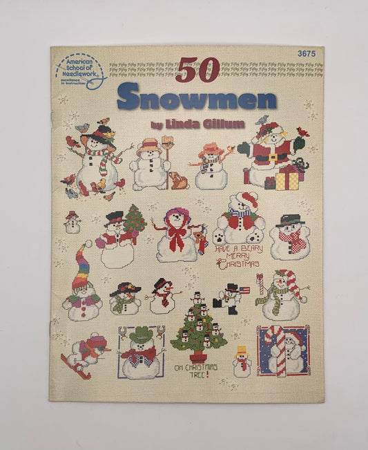 Plantilla "50 snowmen" By Linda Gillum 1996 (Idioma inglés)