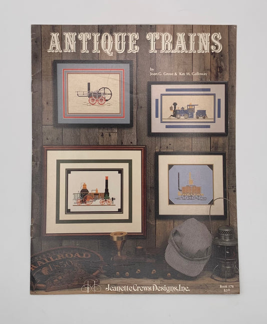 Plantilla "Antique trains" Nº 78 Jeanette Crews Designs (Idioma inglés)