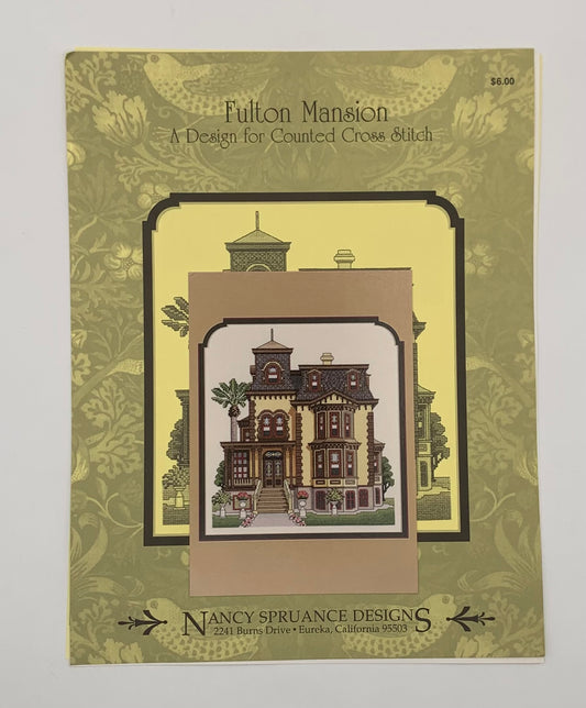 Plantilla "Fulton mansion" Design for counted cross stitch (Idioma inglés)