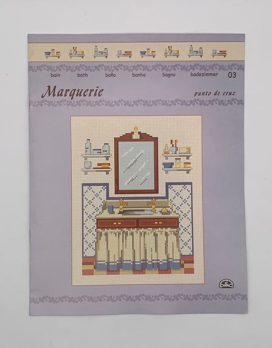 Plantilla "Marquerie" Baño Nº 3 Punto de cruz DMC