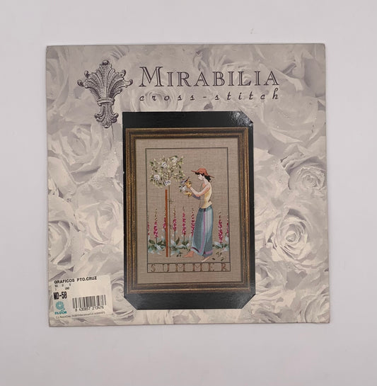 Plantilla "Summer in my garden" MIRABILIA / Punto de cruz (Idioma inglés)
