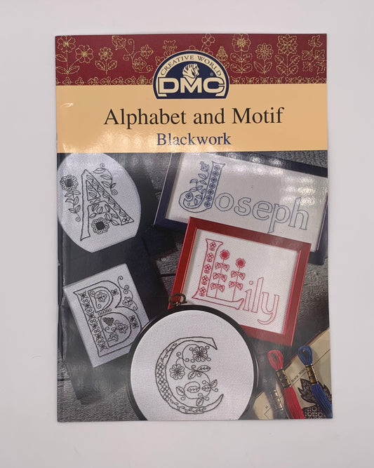 Revista "Alphabet and motif" Blackwork DMC (Instrucciones español)