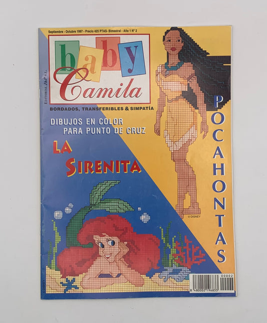 Revista "Baby Camila" Nº 2 Transferibles y dibujos en color / Septiembre-Octubre 1997