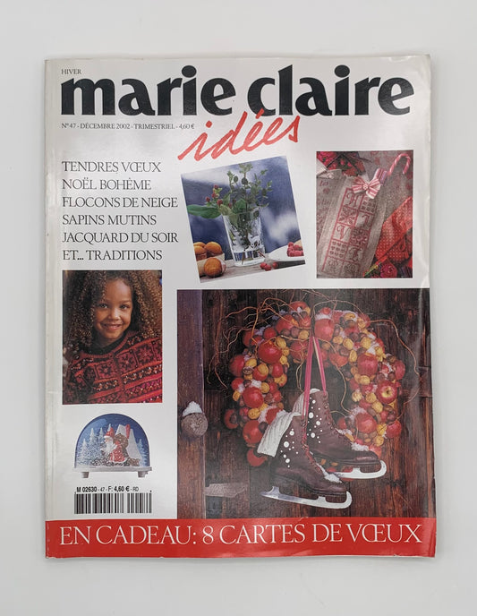 Revista "Marie Claire idées" Nº 47 Diciembre 2002 (Idioma francés)