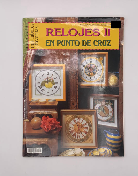 Revista "Mis labores favoritas" Relojes II en punto de cruz