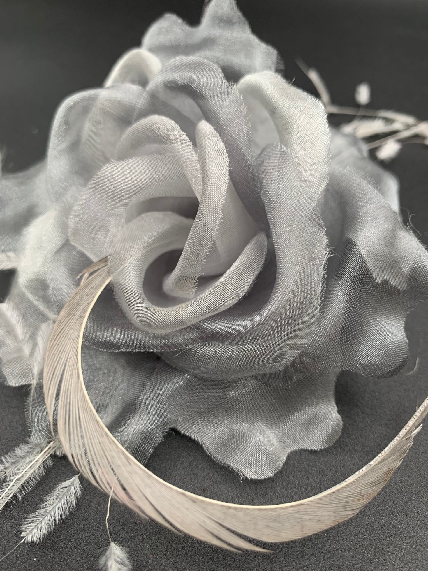 Flores de tela decorativas para ropa y accesorios