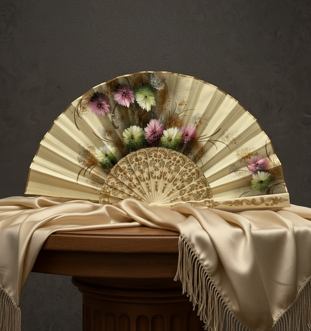 abanicos de madera y de papel