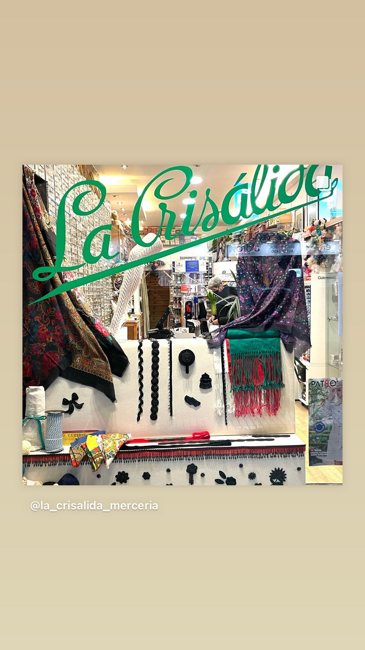 Catálogo de mercería online, productos de mercería actuales y vintage.