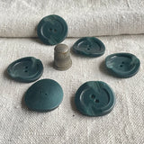Pack 6 botones vintage color verde