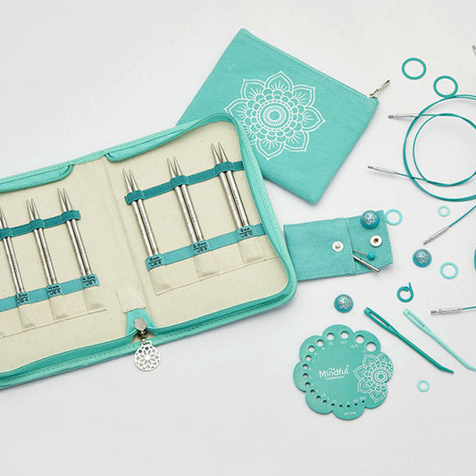 Set de agujas para tejer intercambiables KnitPro Mindful Believe