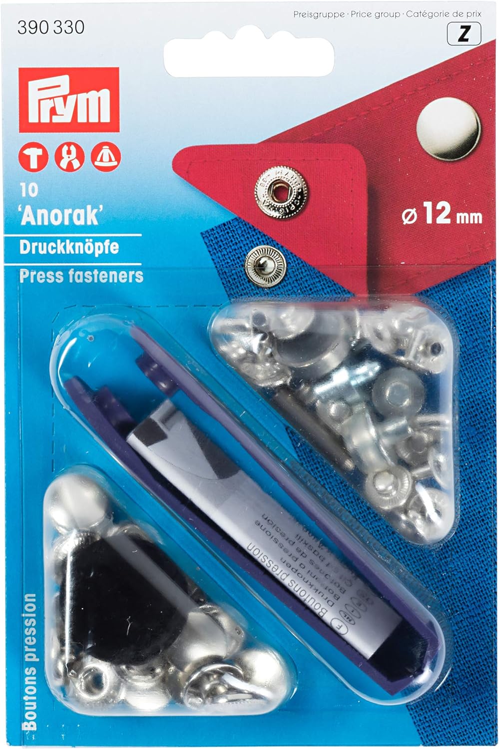 Broche "Anorak" 12mm PRYM