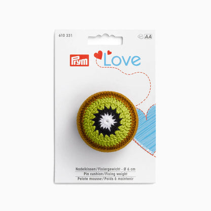 Acerico y peso fijador con forma de kiwi PRYM Love