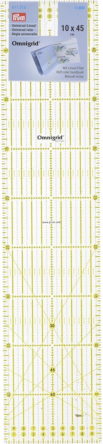 Regla Universal 10x45cm Omnigrid PRYM