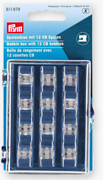 Canillas de plástico CB para máquinas de coser 20,5mm (12uds.) PRYM