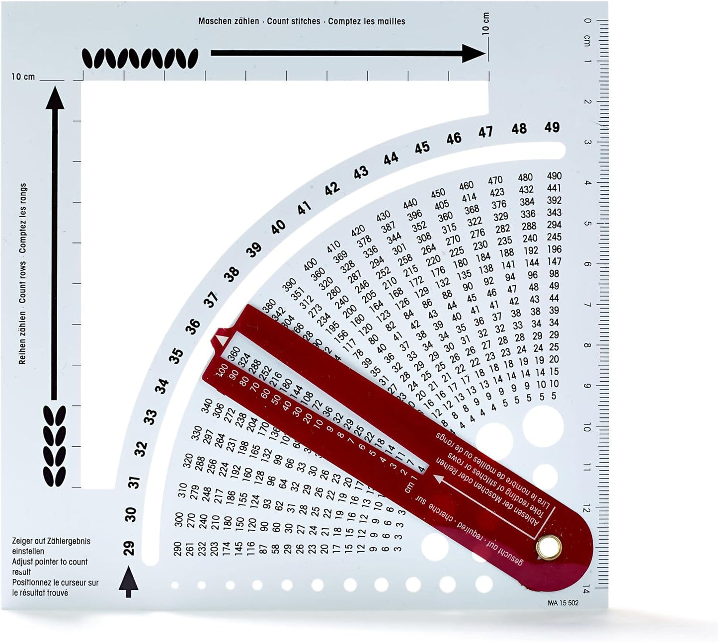 Calculadora de tricotar con bastidor contador PRYM