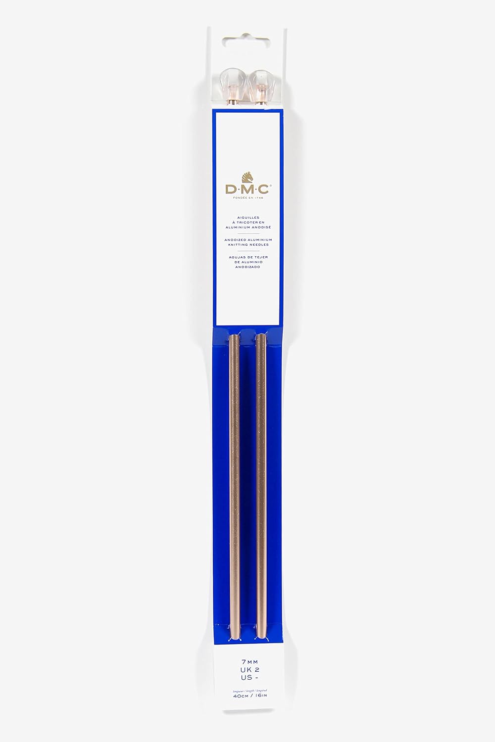 Agujas de tejer 40cm DMC Rose Gold