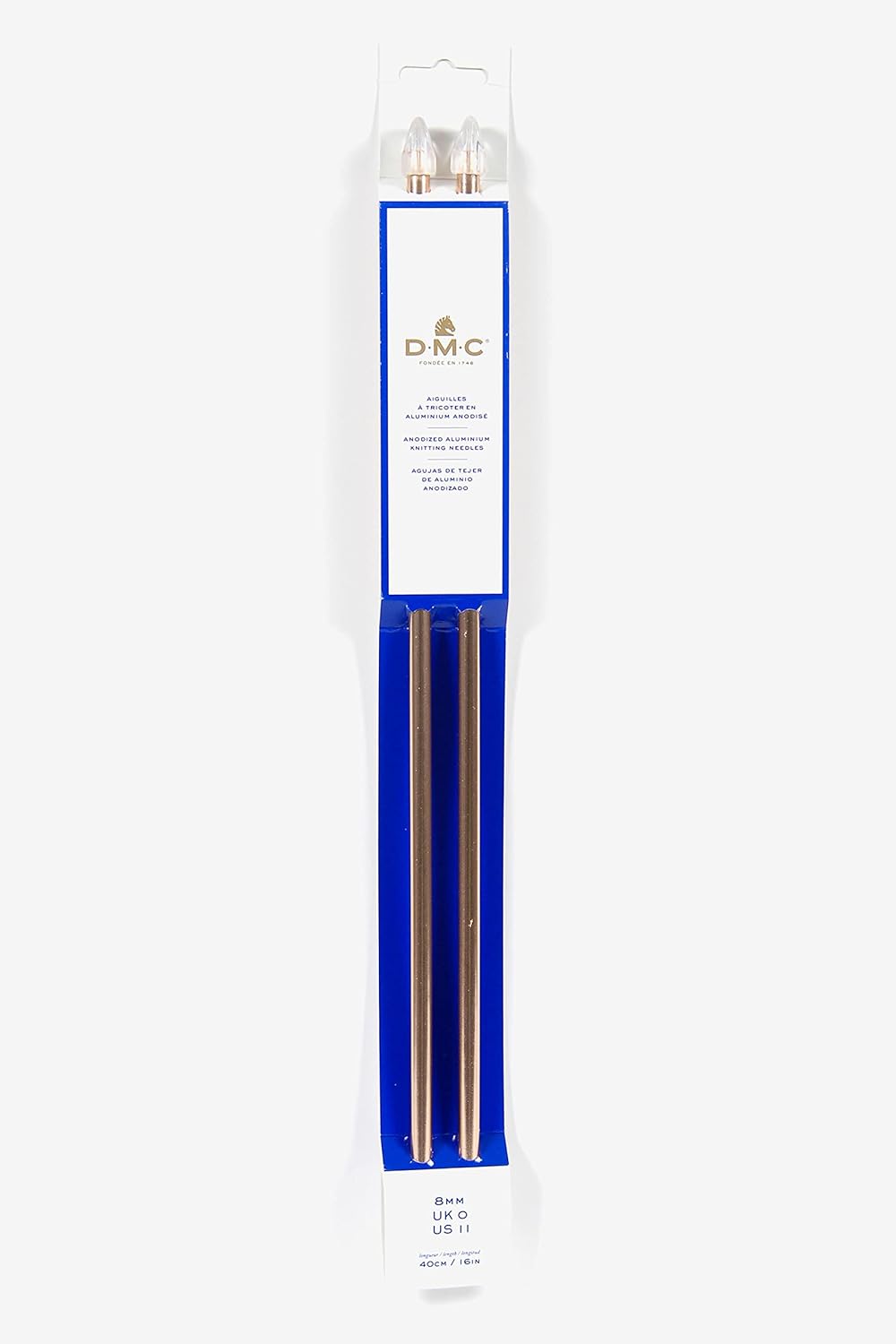 Agujas de tejer 40cm DMC Rose Gold
