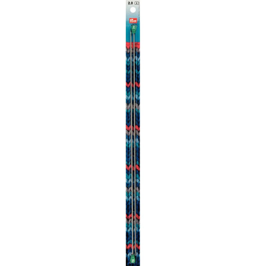 Agujas de tricotar de aluminio color gris 40 cm PRYM