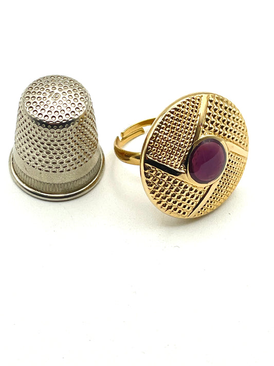 Anillo vintage de metal