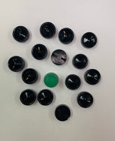 Pack 15 botones vintage color negro