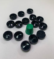 Pack 15 botones vintage color negro