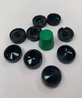 Pack 9 botones vintage color negro