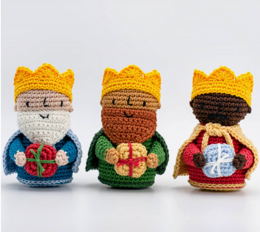 Kit reyes magos de amigurumi de Anchor