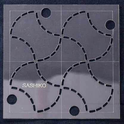 Plantilla Sashiko - Peso-Fondou - 4x4"