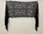 Echarpe con fleco y lentejuelas color negro SPANISH MANTILLA