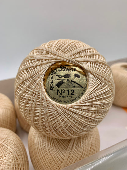 Perlé FINCA Nº 12 (CRUDO) - 100% Puro Algodón Egipcio Mercerizado