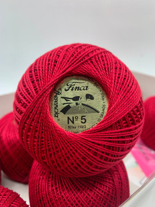 Perlé FINCA Nº 5 (1915) - 100% Puro Algodón Egipcio Mercerizado