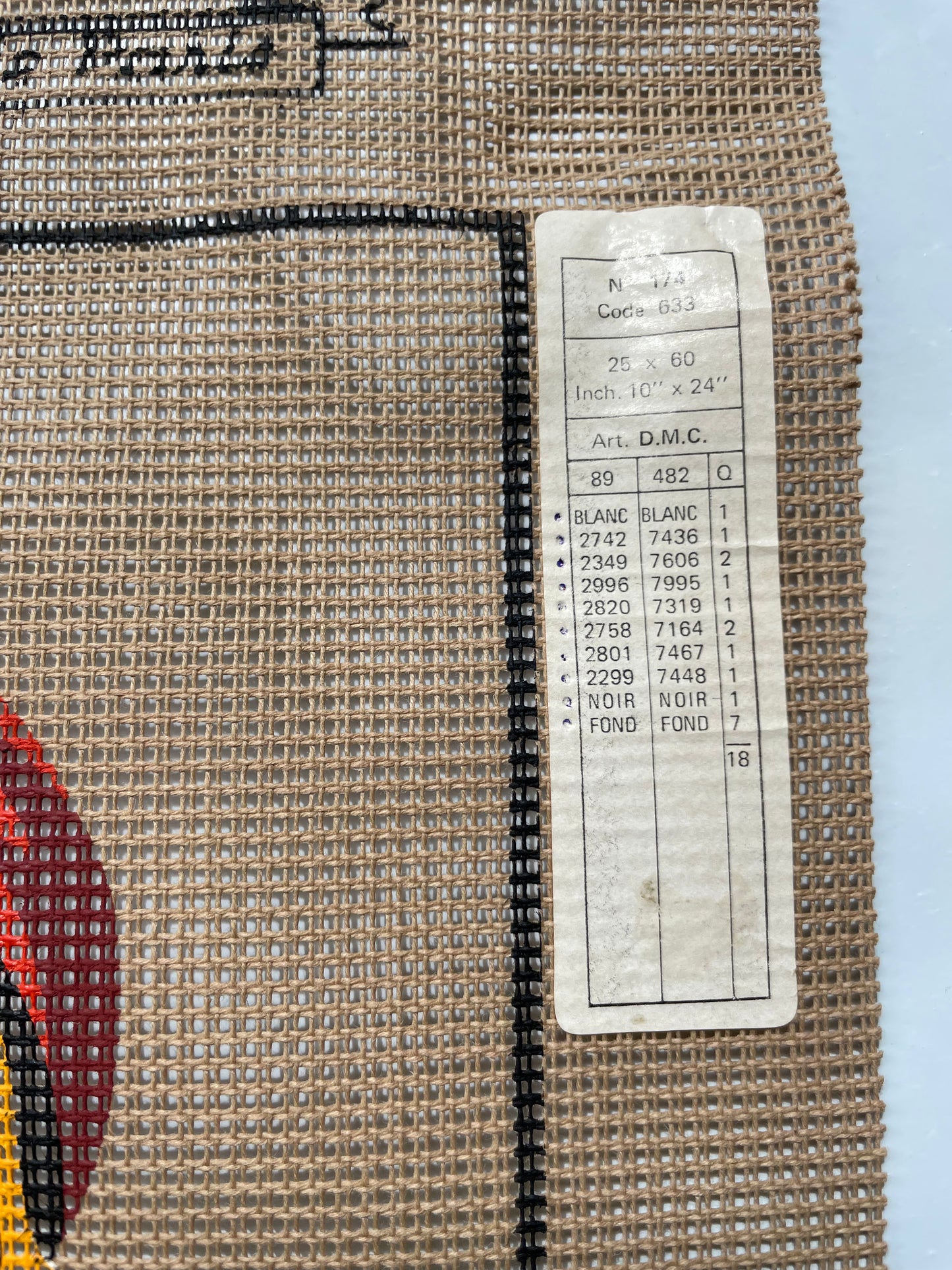 Petit point: "Campesina" Margot - CON HILOS