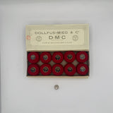 Caja de ovillos perlé Nº 8 (498) - 100% Algodón DMC