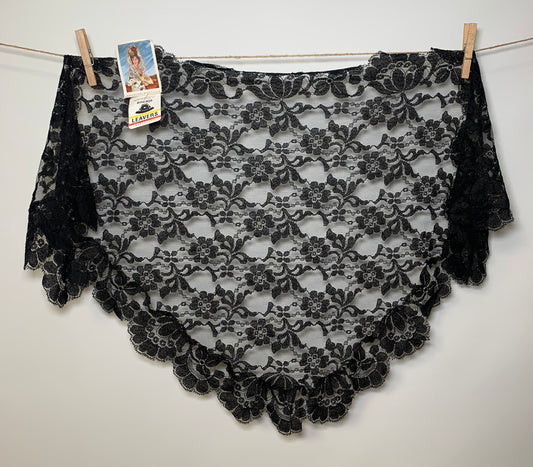 Velo de encaje color negro SPANISH MANTILLA