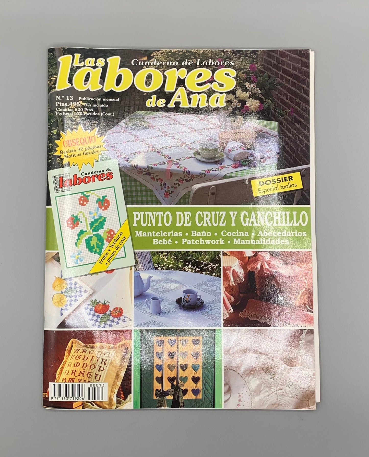 Revista "Las labores de Ana" Punto de cruz y ganchillo Nº 13