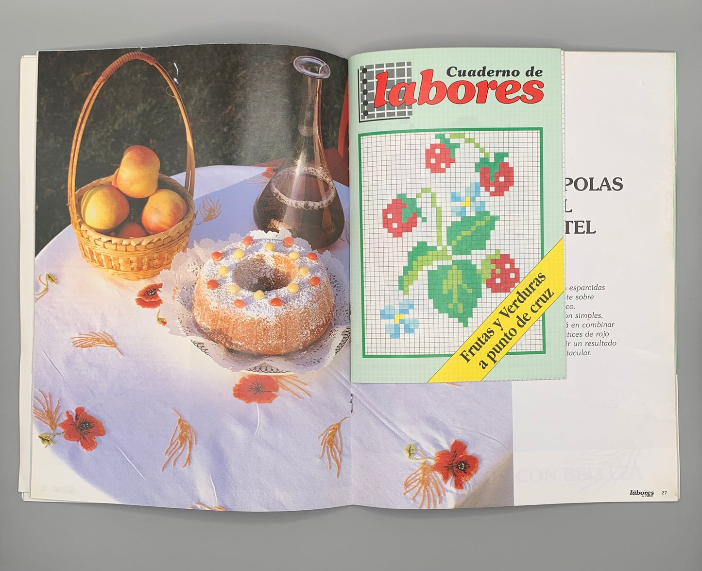 Revista "Las labores de Ana" Punto de cruz y ganchillo Nº 13