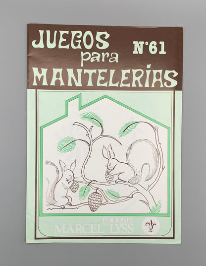 Revista "Juegos para mantelerías" Nº 61 "Ediciones MARCEL LYSS"