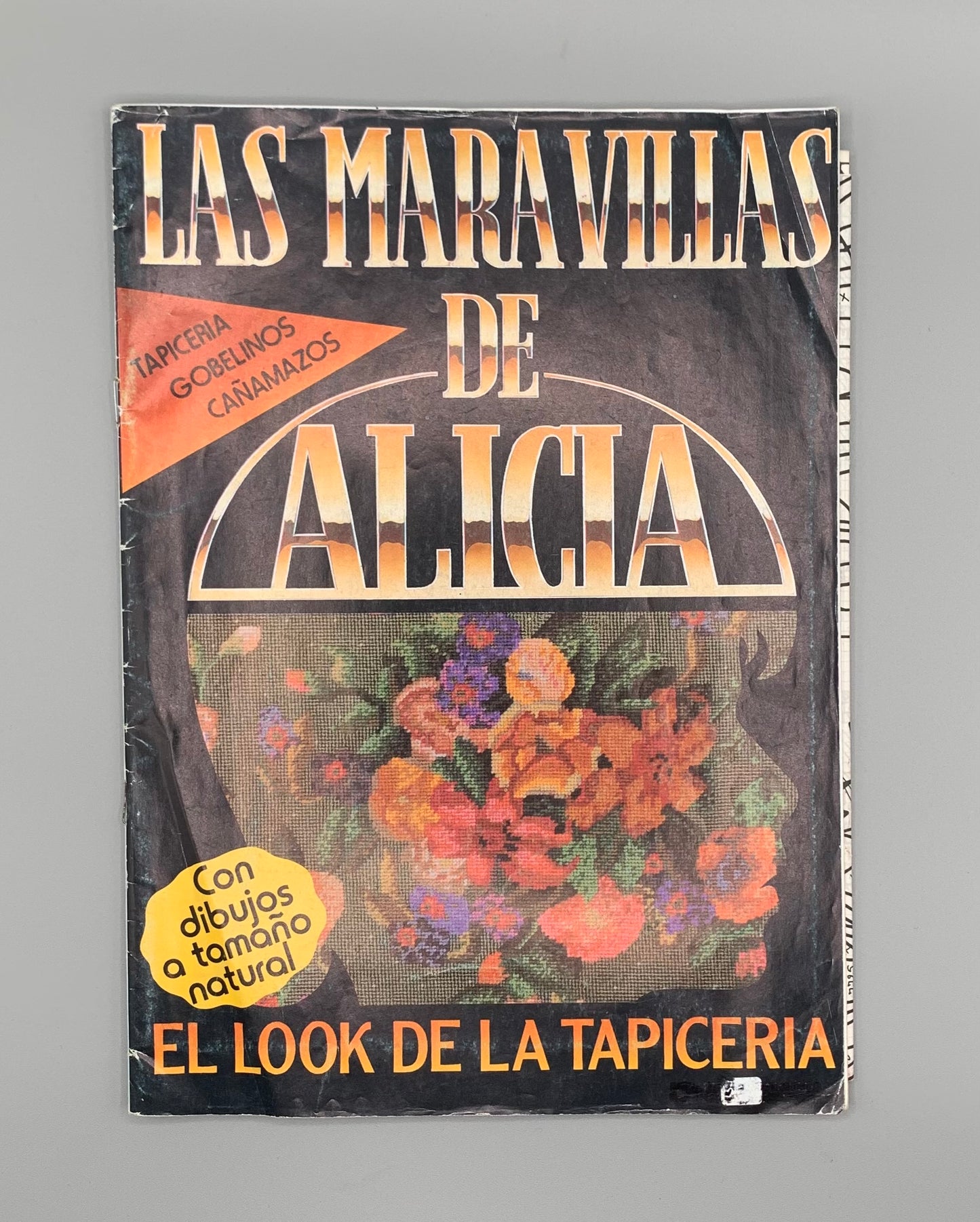 Revista "Las maravillas de Alicia"  Tapiceria, gobelinos y cañamazos - Editorial De CHOISY