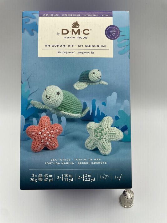 Kit amigurumi tortuga marina de DMC